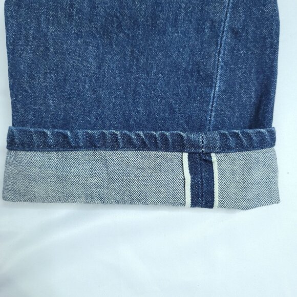 VTG Billy Reid Selvedge Men's Indigo Washed Straight Denim Jeans 35630 Sz 33X30 - Picture 8 of 11